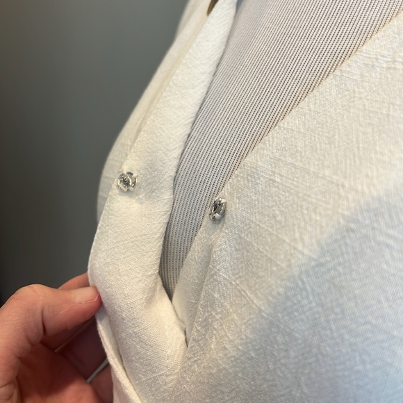 White mini dress from Anthropologie. Great condition! - Picture 4 of 5